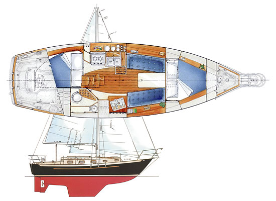 Pacific Seacraft 31: Floorplan