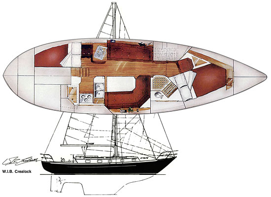 Pacific Seacraft 37: Floor Plan