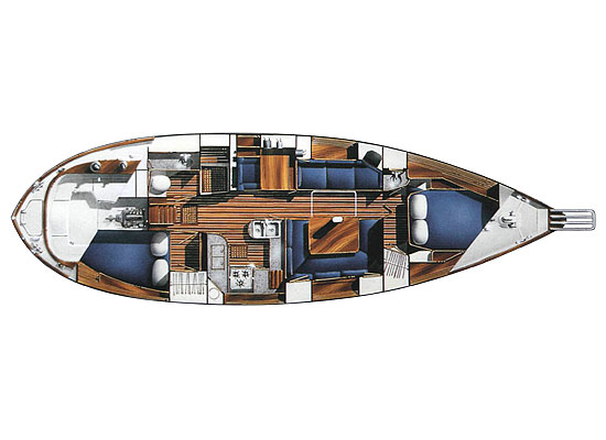 Pacific Seacraft 40: Floor Plan